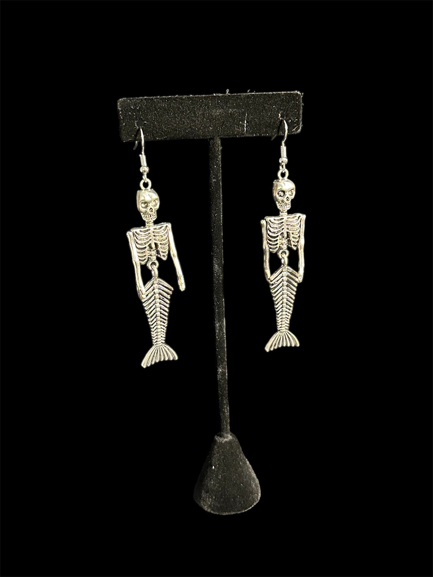 Skeleton Mermaid Earrings