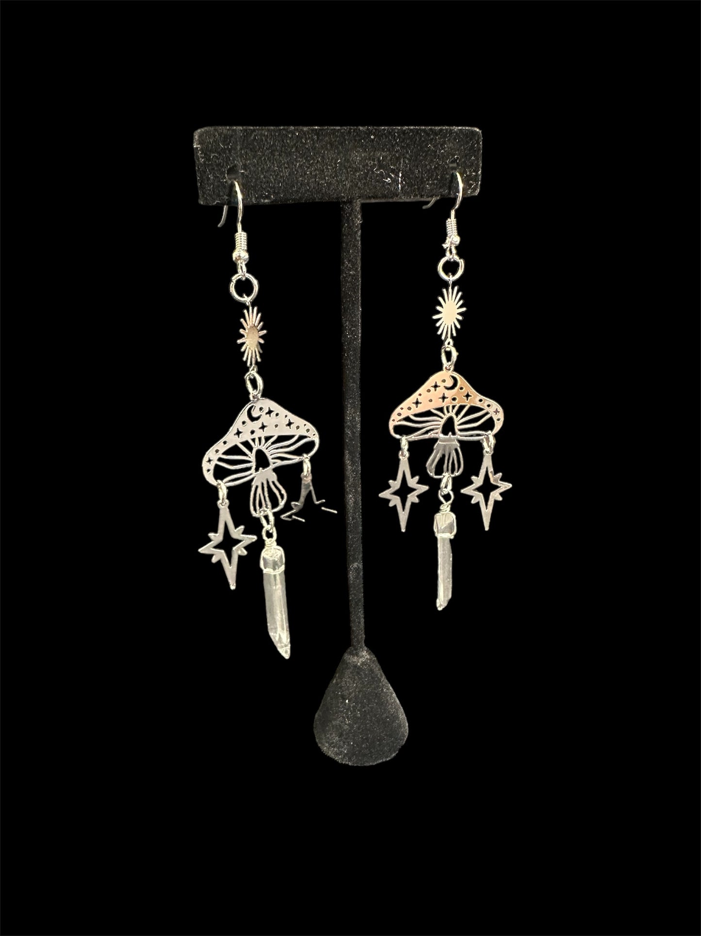 Mushroom Crystal Earrings