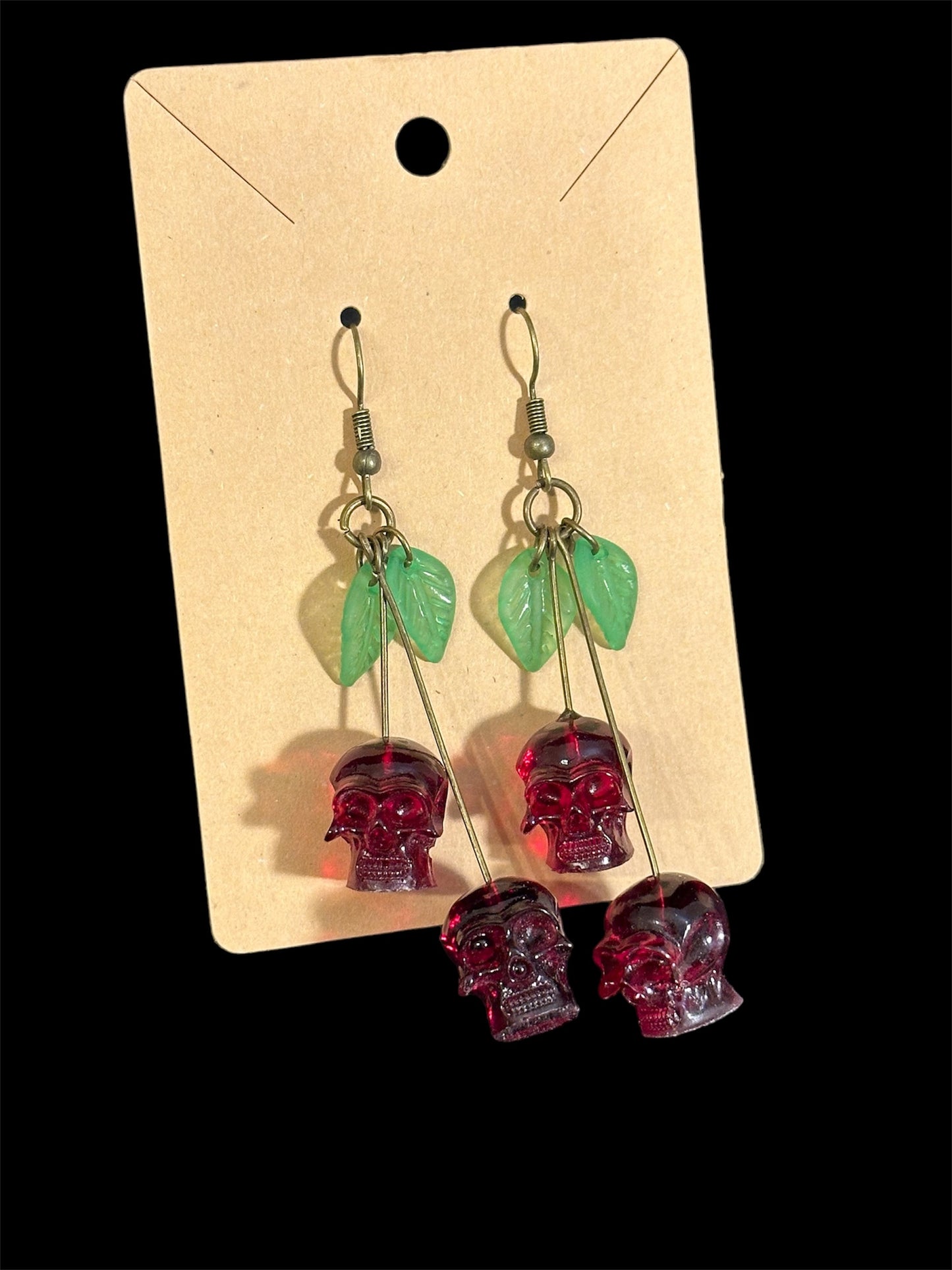 Cherry Skull Earrings