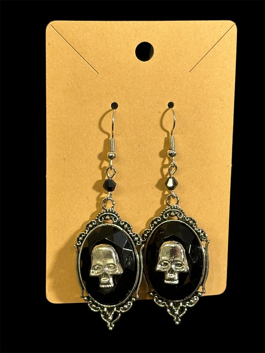 Framed Skull Earrings